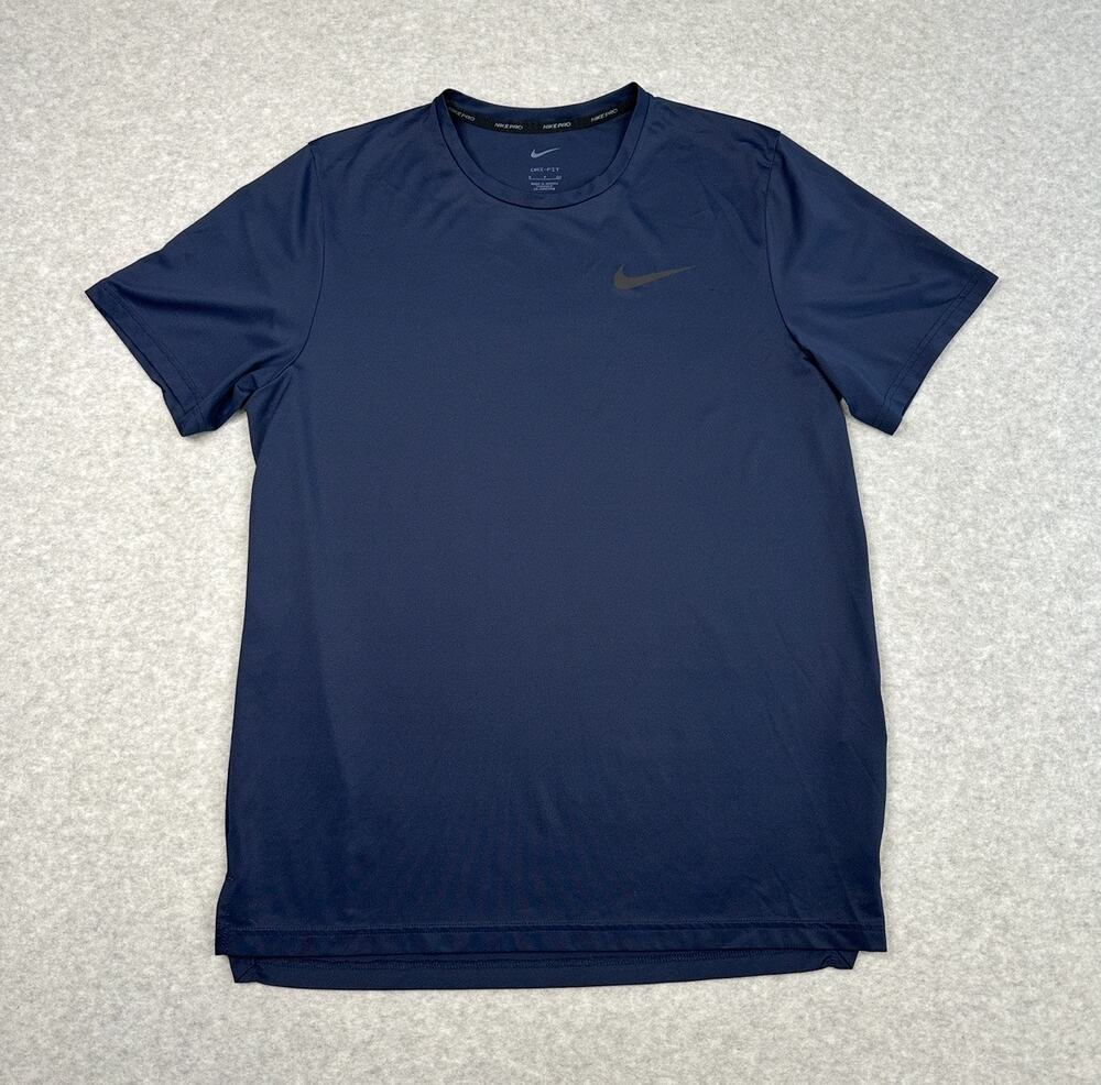 Nike Pro Dri-Fit T-shirt Men's Small Blue Crew Neck Short Sleeve Polyester Blend